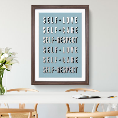 Love Care and Respect - Picture Frame Typography