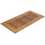 Tapis rectangulaire rouge / beige noué à la main de conception unique Keller
