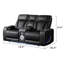 Causeuse inclinable Nostrand - noir-1270255308