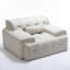 Fauteuil d'appoint surdimensionné et capitonné Kapedes-1228824072