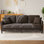 Canapé à accoudoirs carrés de 83 po avec coussin à ressorts ensachés Febo   