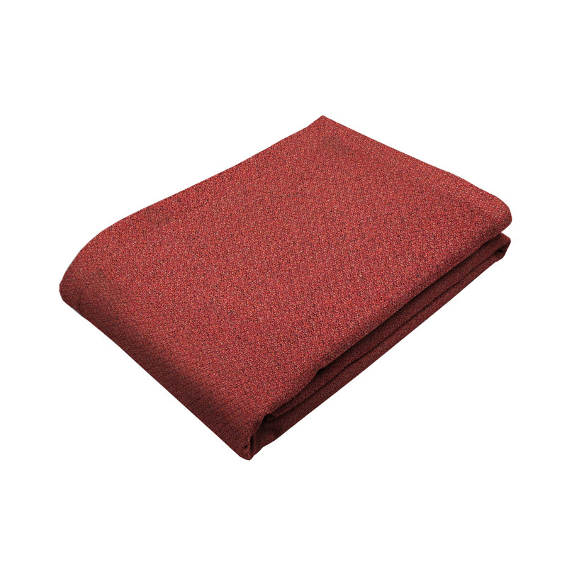 Yannick Polyester Solid Colour Bedspread, W50 x L255cm, Red