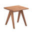 Table de bout décontractée à finition naturelle de style Mid-Century 1pc-1583358464