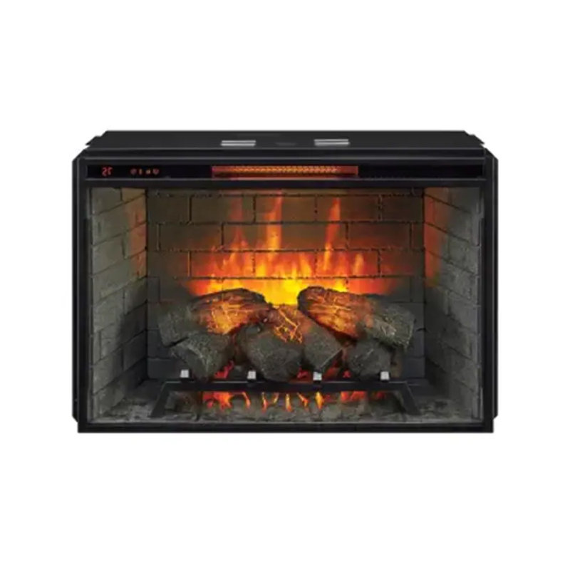 Vex 34 Inch Electric Log Fireplace Insert W Remote Control