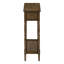 Table d'appoint, 2 niveaux, table de bout, table de chevet, étroite, lampe, tiroir de rangement, placage, traditionnel-1363718516