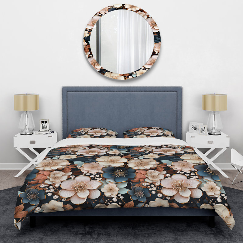 Ensemble de housse de couette Maxentia, Housse de couette pour très grand lit et 2 très
