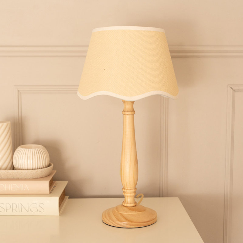 Arite Wood Table Lamp, Natural, Natural, Yes