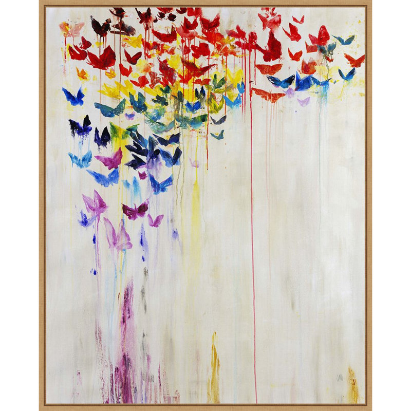 «Butterfly Spectrum II», reproduction encadrée sur toile par Jodi Maas