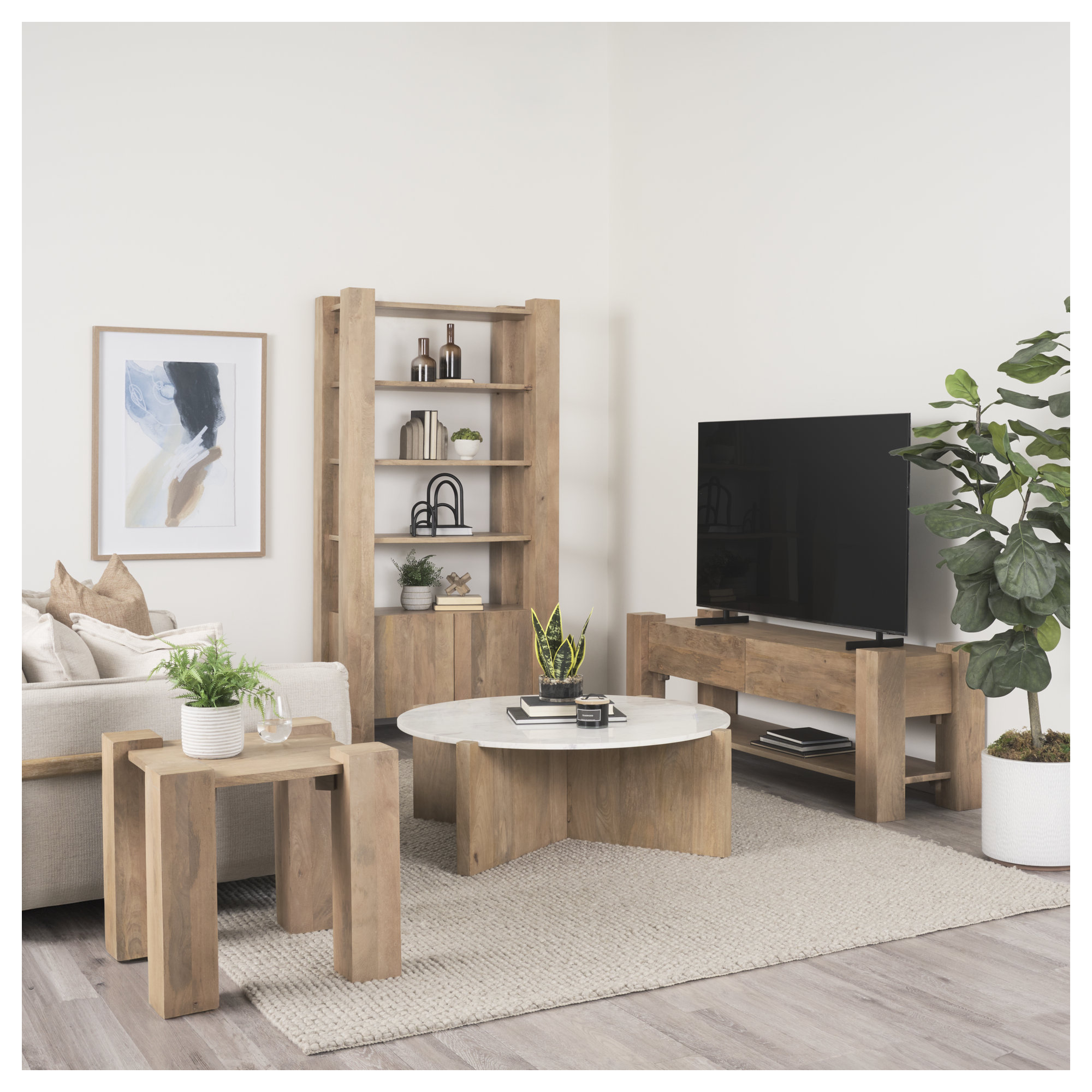 Wynda Solid Wood End Table