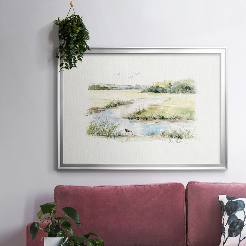 «Early Morning II», reproduction d'art sur toile, H 30 po x l 44 po x P 1,5 po, Argent