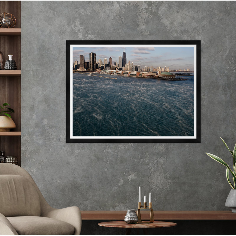 Chicago By Air par Tim Klein - Photographie avec cadre photo