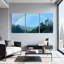 «Winter forest Rainbow Over Forest Landscape», ensemble de 3 reproductions d'art sur toile-1659112930