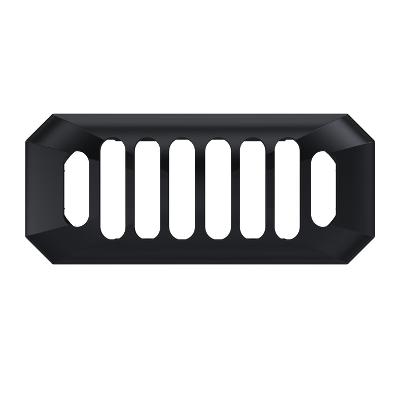 Carlton Chrome Overflow Cover, Matte Black