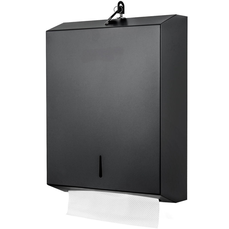 Distributeur de papier essuie-mains mural pliable en C