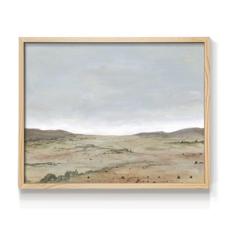 Arid Vista II -Framed Print - Restickable, Natural, 22" H x 28" W