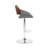 Katniss Swivel Adjustable Height Fabric Mid-Century Bar Stool-1283067499