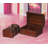 2 - Piece Faux Leather Vintage Trunk