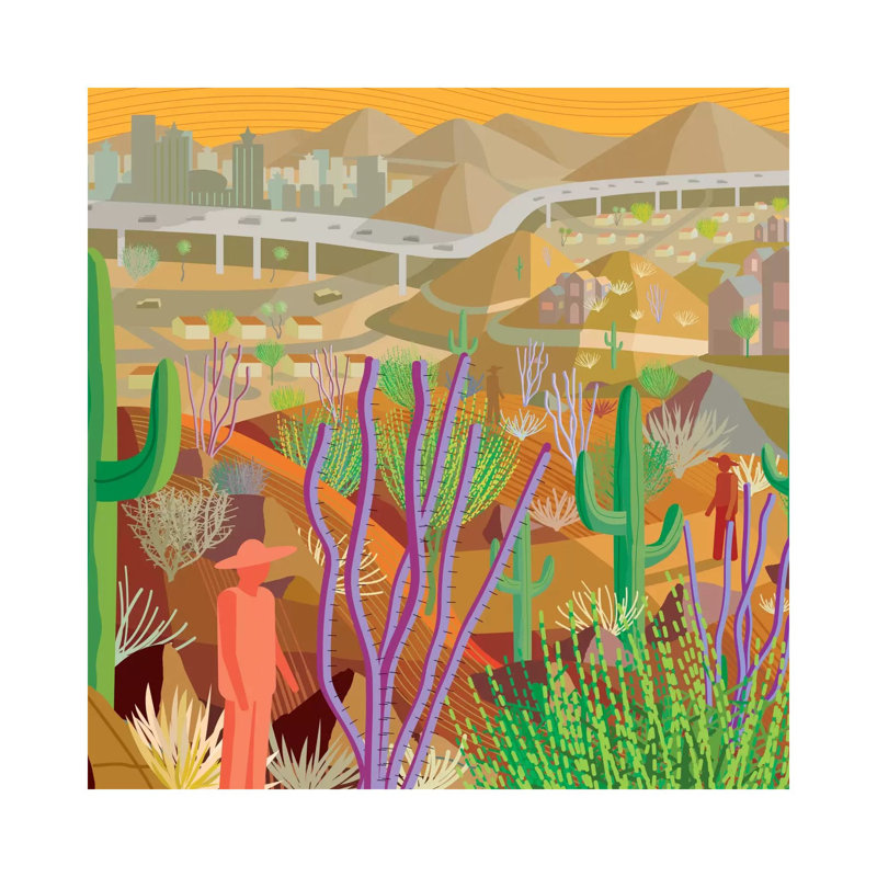 Desert City Phoenix by Charles Harker - Wrapped Canvas Print, 30.48 cm H x 30.48 cm W