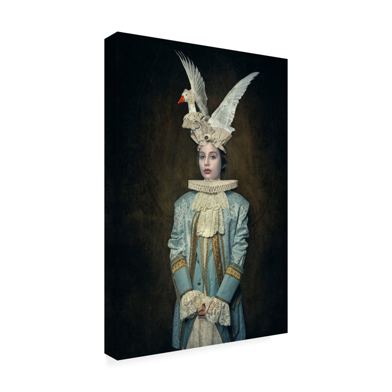 Carola Kayen Mouthaan, mon chapeau de cygne, art sur toile, H 22 po x l 32 po