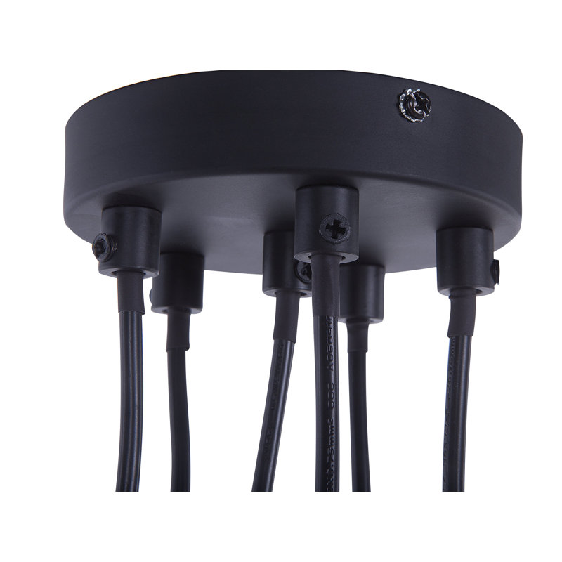 Abrahamson 6 - Light Cluster Pendant, Black
