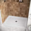 Base de douche 48 po x 32 po en alcôve en acrylique blanc brillant avec bonde centrale, bonde incluse-114639172