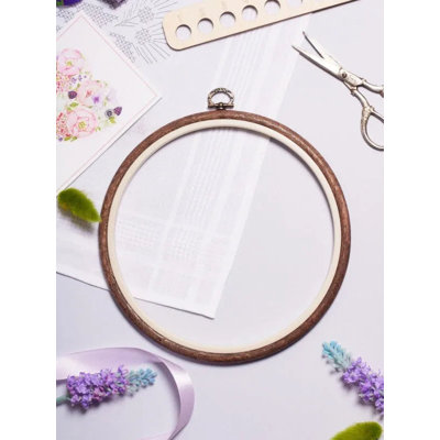 Round Flexi Hoop by Nurge 230-1 Woodgrain
