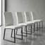 Ensemble de 4 chaises de bureau / salle à manger en polyuréthane de première qualité avec mousse haute densité, pieds en fer robuste (peinture en aérosol) et plusieurs couleurs. Assemblage facile-1360030808-1360030810