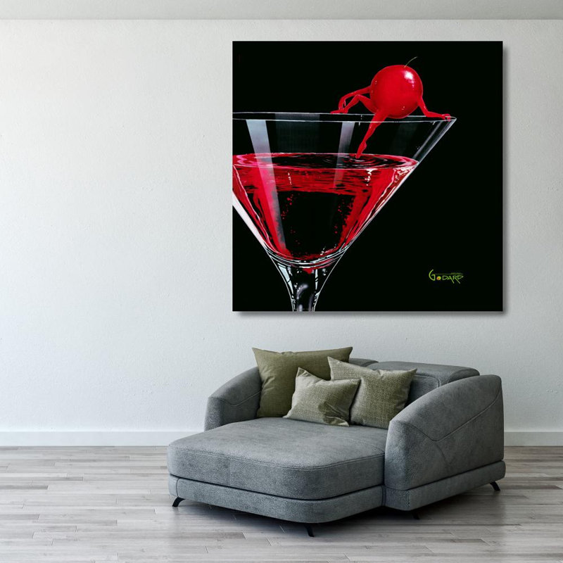 Cherry Cosmo, 28" H x 28" W