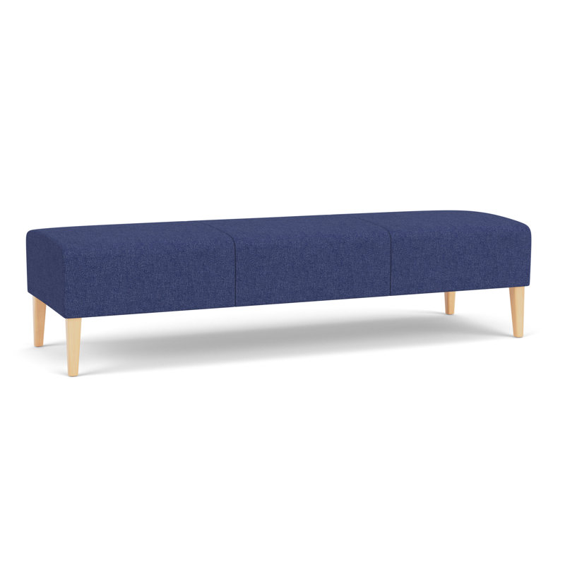 Luxe Lounge Reception 3 Seat Bench, Archetype Admiral, Natural Wood