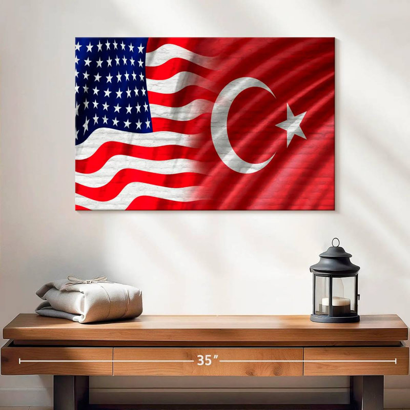 Borges USA And Turkey Borges, 16" H x 24" W