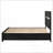 Black Full Storage Panel Bed