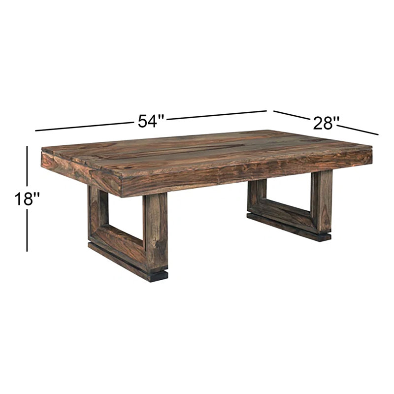 Table basse en bois massif Mariza