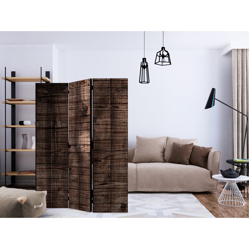 Gruchot 135 cm W x 172 cm H 3 - Panel Solid Wood Folding Room Divider