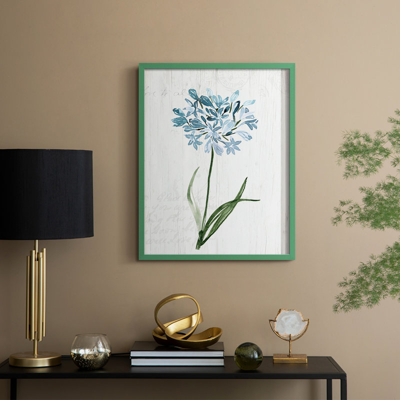 «Garden Botanical I», reproduction encadrée - bois massif, Vert, H 21 po x l 17 po