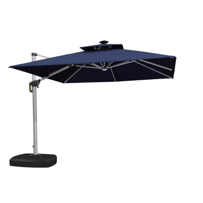 Parasol carré à DEL 120 po