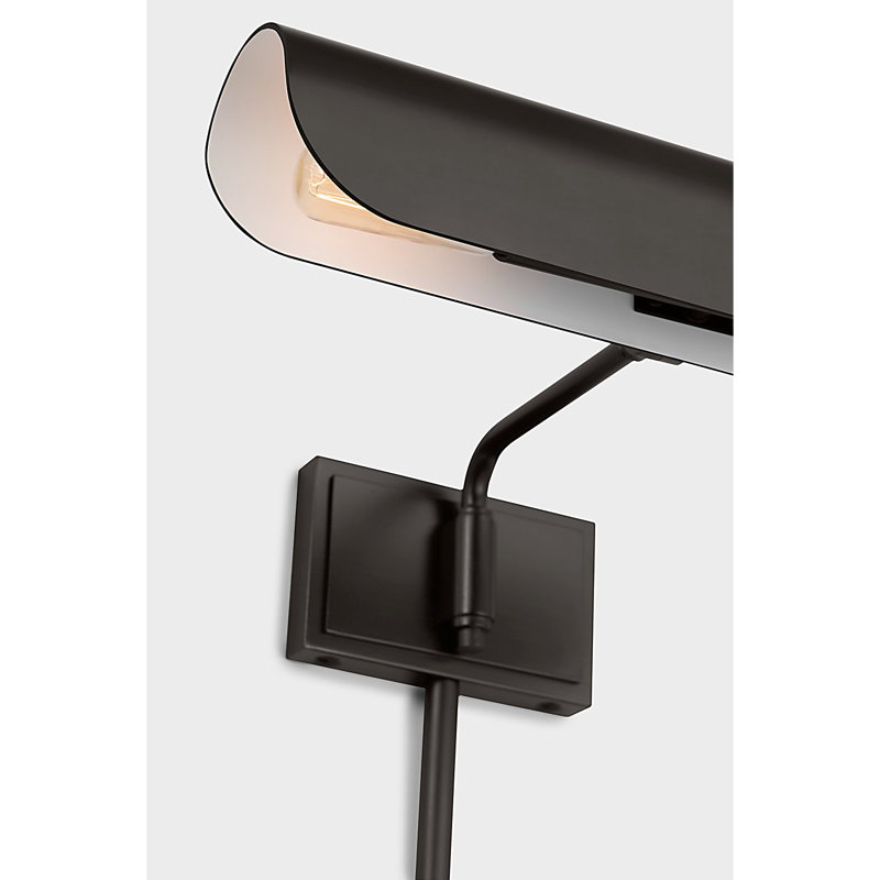 Hull Dimmable Picture Light, 7.75" H x 18" W x 9.13" D, Aged Iron