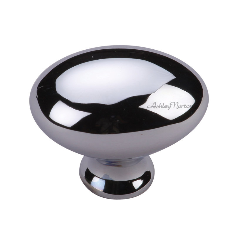 Oval Knob, Polished Chrome, 1 1/2''