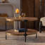 Round Wooden two-ply Coffee Table