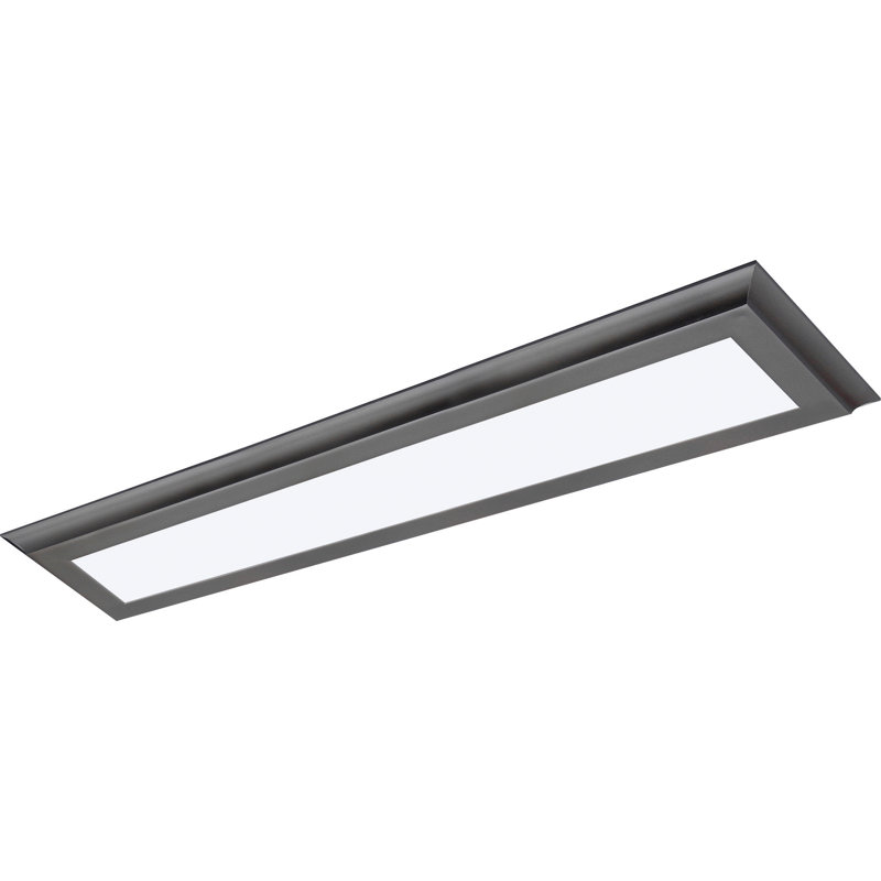 Plafonnier encastré à DEL 3 pi Capps, Gris
