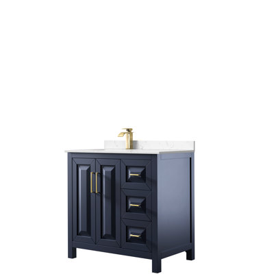 Daria 36'' Single Bathroom Vanity with Cultured Marble Top