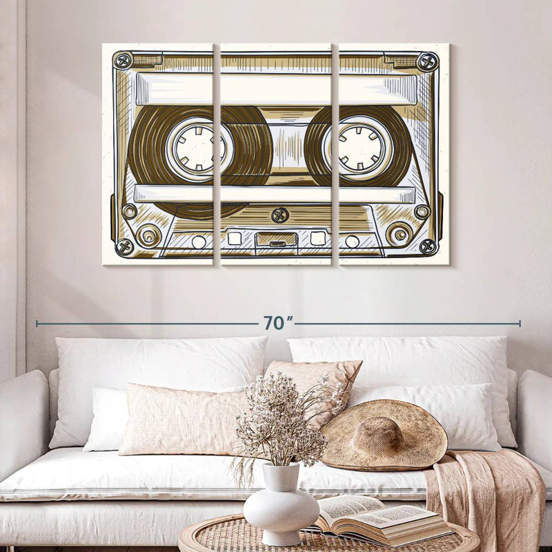 Abarca Audio Cassette, 32" H x 50" W