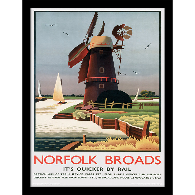 Norfolk Windmill by Alison Mckenzie - No Frame Memorabilia