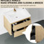 Lavabo de meuble-lavabo 30 po. Finition chêne naturel. Solution de rangement en forme de U. Surface en résine de pierre. Tiroir à fermeture en douceur pour une fonction silencieuse. Option d'installation facile. Lavabo 24v15-30no. Dignité. Valeur. Supérieur
