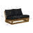 Dennet Silbury Outdoor Natural Black Bench-114560399-114560400