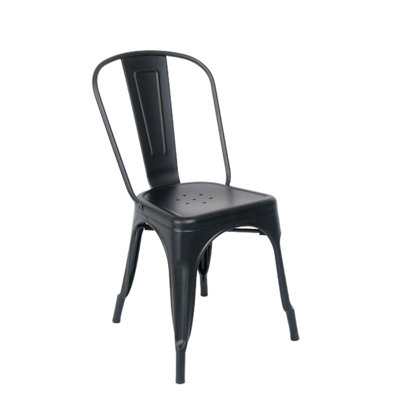 Slat Back Stacking Side Chair