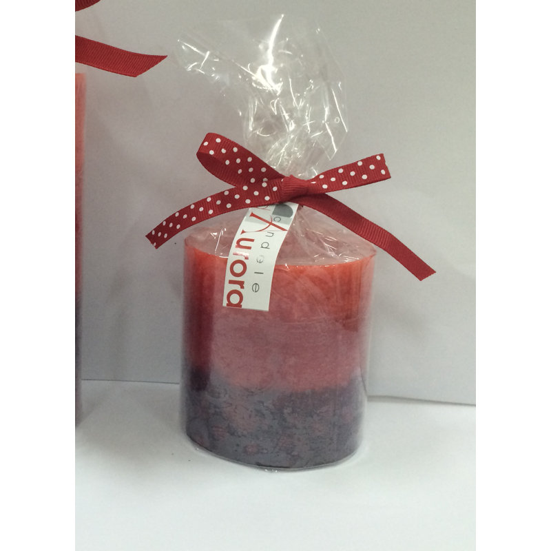 Afrodite Unscented Pillar Candle, 9cm H
