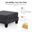 Luka Square Chenille Storage Ottoman-17164336
