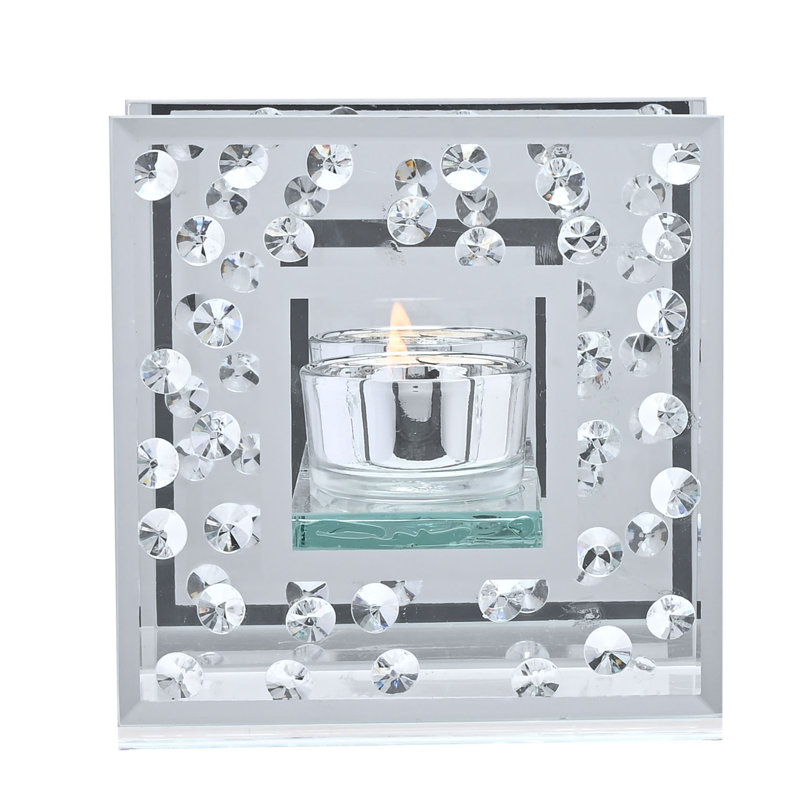 12Cm Glass Tabletop Votive Holder, 12" H x 12" W x 6.2" D, 1