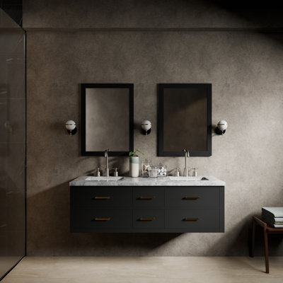Ensemble de meuble-lavabo double 60 po
