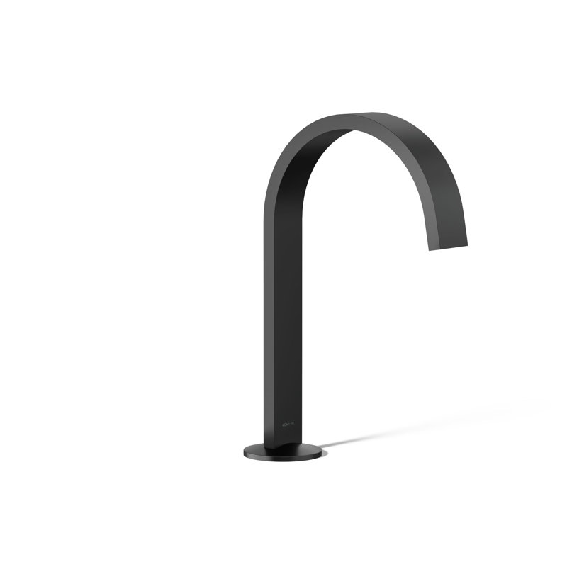 Components™ Bathroom Sink Spout with Ribbon Design, Matte Black